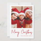 Kerst Foto Kerstkaart Kaart (Voorkant)