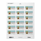 Kerst Foto Lijst Aangepast gepersonaliseerd Etiket (Full Sheet)