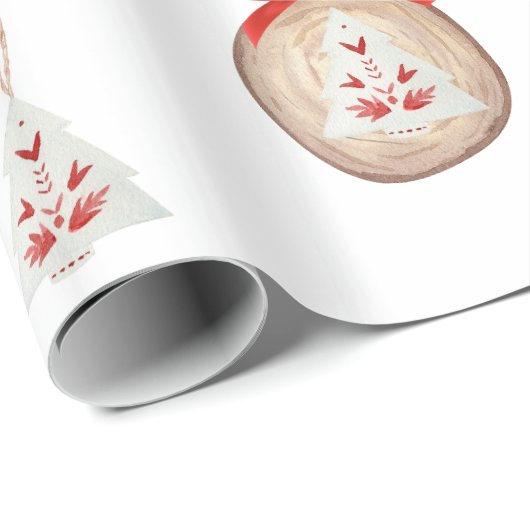 Kerst foto Lijst & Ornamenten inpakpapier (Rol Hoek)