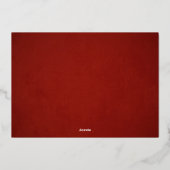 Kerst foto met Bijbelvers uit het Christendom Folie Feestdagenkaart (Achterkant)