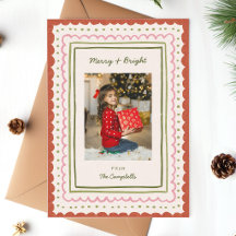 Kerst Foto met Fantasievolle Handgetekende Lijsten