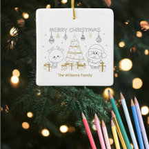 Kerst foto naam kleuren unieke Schattigee custom