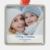 Kerst Foto Naam Ornament (Voorkant)