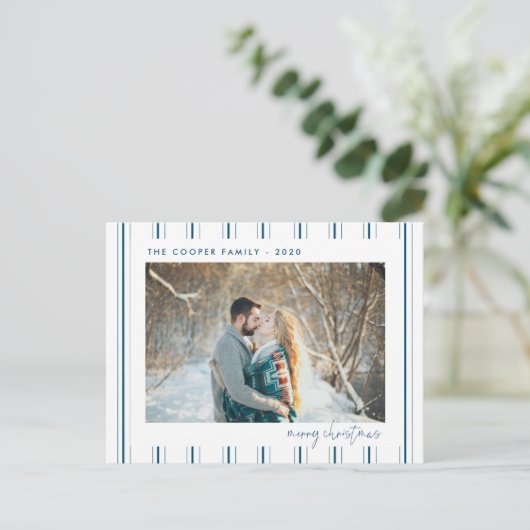 Kerst Foto Postkaart | Moderne Kerstmis (Staand voorkant)