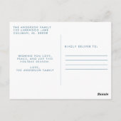 Kerst Foto Postkaart | Moderne Kerstmis (Achterkant)