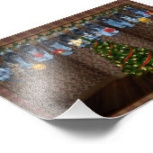 Kerst Foto Prints om Rond te Hangen Afdruk (Hoek)