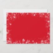 Kerst Foto Rood Feestdagenkaart (Achterkant)