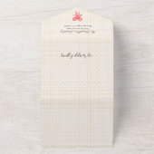 Kerst Foto Tri-fold Bar Winkelwagen Alles in een K All In One Uitnodiging (Buitenkant)