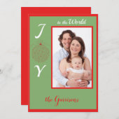 Kerst foto vakantie plat kaart (Voorkant / Achterkant)