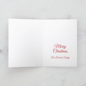 Kerst Foto Vakantiekaart Kaart (Binnen)