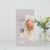 Kerst Foto Vrede Liefde Vreugde Feestdagenkaart (Staand voorkant)