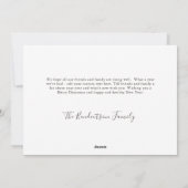 Kerst foto Waterverf bessen, dennen boughs Feestdagenkaart (Achterkant)