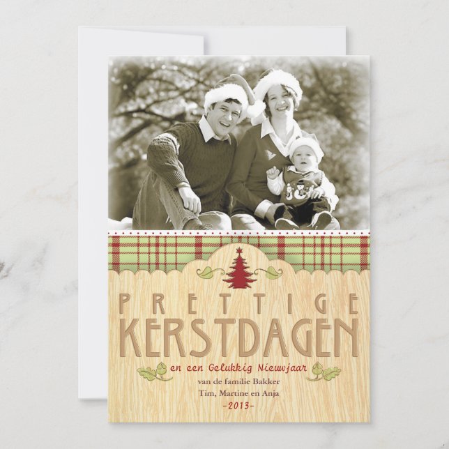 Kerst foto wenskaart (Voorkant)