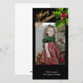 Kerst foto wenskaart feestdagenkaart (Voorkant / Achterkant)