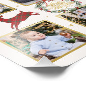 Kerst Fotocollage Familie Keepsake Print Foto Afdruk (Hoek)