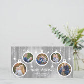 Kerst fotokaart, Feestdagen, Kerstversiering Feestdagenkaart (Staand voorkant)