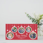 Kerst Fotokaart, Feestdagen, Kerstversiering Feestdagenkaart (Staand voorkant)