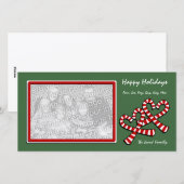 Kerst fotokaart feestdagenkaart (Voorkant / Achterkant)