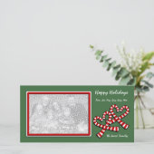 Kerst fotokaart feestdagenkaart (Staand voorkant)