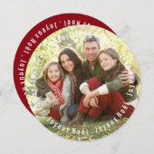 Kerst Fotokaart Feestdagenkaart (Voorkant / Achterkant)