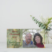 Kerst fotokaart feestdagenkaart (Staand voorkant)