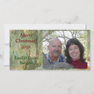 Kerst fotokaart feestdagenkaart