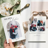 Kerst fotokaart gebogen foto vakantie Kaart