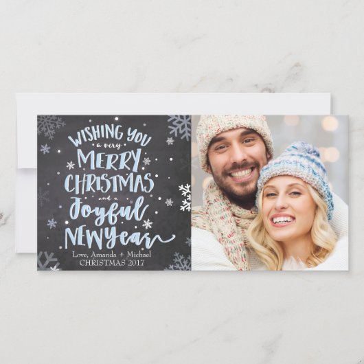 Kerst Fotokaart - Prettig Kerstfeest Feestdagenkaart (Voorkant)