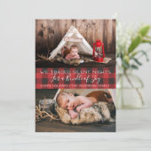 Kerst fotokaart - Stiltevolle nachten Feestdagenkaart (Staand voorkant)