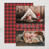 Kerst fotokaart - Stiltevolle nachten Feestdagenkaart (Voorkant / Achterkant)