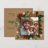 Kerst fotolijst kerstkaart (Voorkant / Achterkant)
