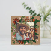 Kerst fotolijst kerstkaart (Staand voorkant)