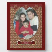 Kerst fotoplaquette victoriaanse ontwerp fotoplaat (Voorkant)