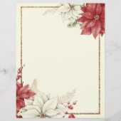 Kerst frame met vintage poinsettia (Voorkant)