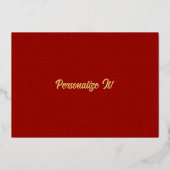 Kerst-Francofoon Folie Feestdagenkaart (Achterkant)