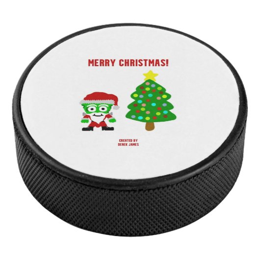 Kerst FrankenCheese Hockey Puck (3/4)