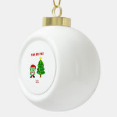 Kerst FrankenCheese Keramische ronde Ornament (Rechts)