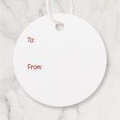 Kerst Franse Bulldog Elfhond Bedankjes Labels (Achterkant)