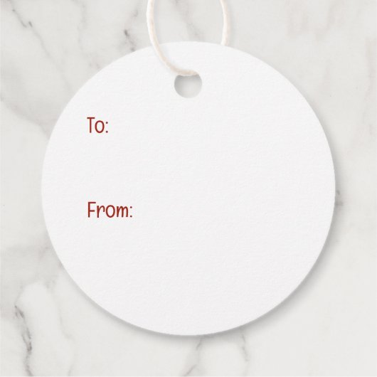 Kerst Franse Bulldog Elfhond Bedankjes Labels (Achterkant)