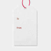 Kerst Franse Bulldog Elfhond Cadeaulabel (Achterkant)