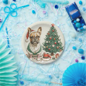 Kerst Franse Bulldog Elfhond Papieren Bordje (Feest)