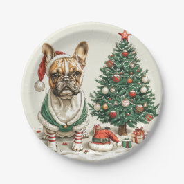 Kerst Franse Bulldog Elfhond Papieren Bordje