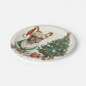 Kerst Franse Bulldog Elfhond Papieren Bordje (Gekanteld)