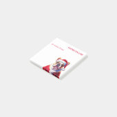 Kerst Franse Bulldog notities Post-it® Notes (Schuin)