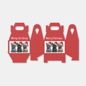 Kerst Franse Bulldog Santa Dog Bedankdoosjes (Uitgevouwen)