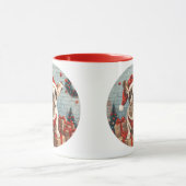 Kerst Franse Bulldog Santa Dog Mok (Midden)