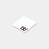 Kerst Franse Bulldog Santa Dog Post-it® Notes (Schuin)