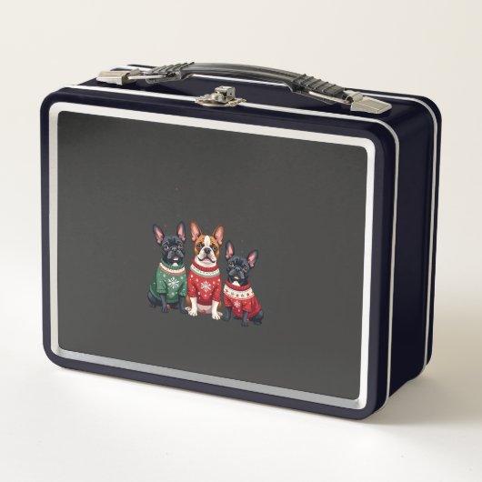 Kerst Franse Bulldog Xmas Franse Hond 4 (Voorkant)