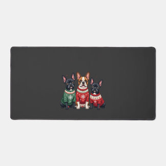 Kerst Franse Bulldog Xmas Franse Hond 4 Bureaumat