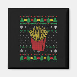 Kerst friet lelijke trui magneet